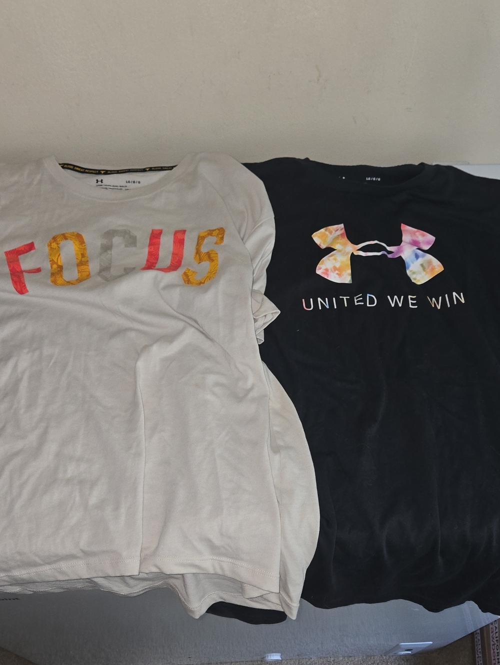 2 NWOT Under Armour T SHIRTS sz Large